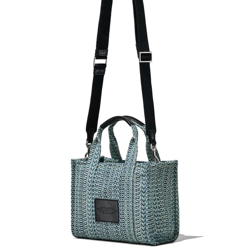 Marc Jacobs The Washed Monogramed Denim Tote - Picture 8 of 10